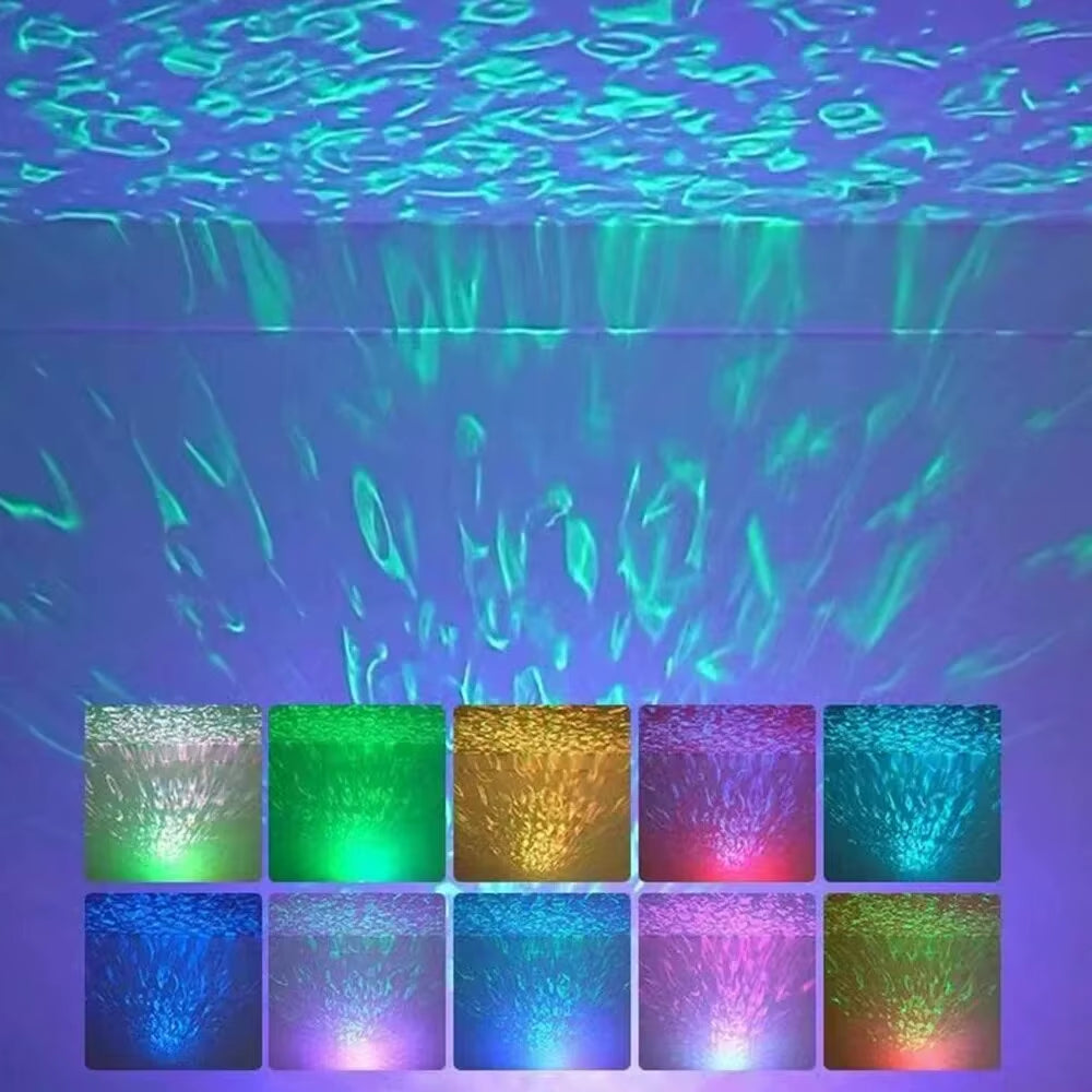 USB Aurora Projection Mini Lamp Creative Atmosphere Night Light Ground Projector Photo Lamp for Birthday Gift